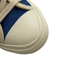 将图像加载到图库查看器中,JIMMY CHOO FENIX Sneakers Blue/Ivory Canvas Rubber Size 35