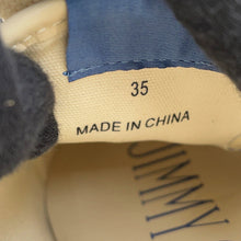 将图像加载到图库查看器中,JIMMY CHOO FENIX Sneakers Blue/Ivory Canvas Rubber Size 35