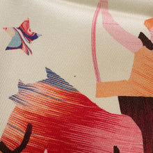 将图像加载到图库查看器中,HERMES Carre Les Mustangs Marble LES MUSTANGUS MARBLE Size 90 Multicolor Silk100%