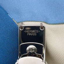 Load image into Gallery viewer, HERMES Grenelle EX-LIBRIS Barrette Blue Shiklad Metal Silk100%