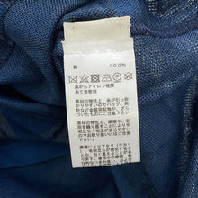 Load image into Gallery viewer, HERMES Dance of Horses Light Horse Print Pique Short Sleeve T-Shirt Size M Navy Cotton100%