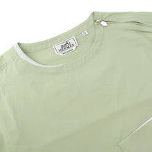 Load image into Gallery viewer, HERMES Pullover Shirt Size 39 Light Green Cotton100%