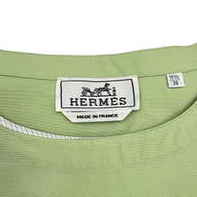 Load image into Gallery viewer, HERMES Pullover Shirt Size 39 Light Green Cotton100%