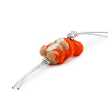 将图像加载到图库查看器中,LOEWE Suna Fujita Hamster Octopus Bag Charm Beige/Orange/Silver Felt Leather
