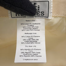 Load image into Gallery viewer, HERMES Davis Emile Cap Size 57 White Cotton Elastine