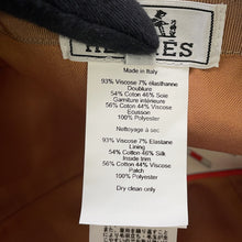 将图像加载到图库查看器中,HERMES Cap《Tess》 Milan Jersey Size 58 Biscuit Rayon Polyurethane