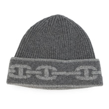 将图像加载到图库查看器中,HERMES Knit cap 《Heaven》 Size L Charbon / Flannel Cashmere99% Polyurethane1%