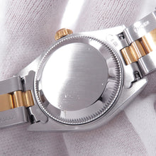 将图像加载到图库查看器中,ROLEX Datejust W26mm Stainless Steel K18YG Slate Dial69163