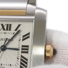 将图像加载到图库查看器中,CARTIER Tank francaise LM H32mm×W27.8mm Stainless Steel YG Silver DialW51005Q4