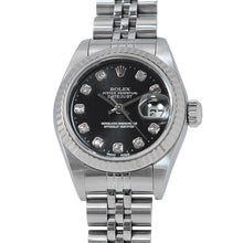 Load image into Gallery viewer, ROLEX Datejust W26mm Stainless Steel K18WG Black Dial79174G
