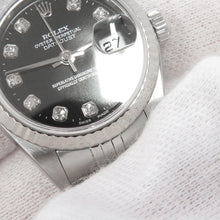 Load image into Gallery viewer, ROLEX Datejust W26mm Stainless Steel K18WG Black Dial79174G