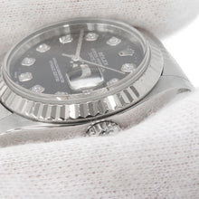 Load image into Gallery viewer, ROLEX Datejust W26mm Stainless Steel K18WG Black Dial79174G