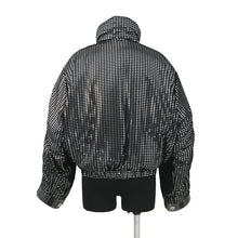 Load image into Gallery viewer, LOUIS VUITTON Short zip-up jumper Size 34 Black/Silver1AAXI4 Polyester100%