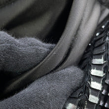 将图像加载到图库查看器中,LOUIS VUITTON Short zip-up jumper Size 34 Black/Silver1AAXI4 Polyester100%