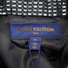 将图像加载到图库查看器中,LOUIS VUITTON Short zip-up jumper Size 34 Black/Silver1AAXI4 Polyester100%