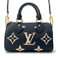 Load image into Gallery viewer, LOUIS VUITTON Nano Speedy Noir/BeigeM81456 Monogram Empreinte Leather
