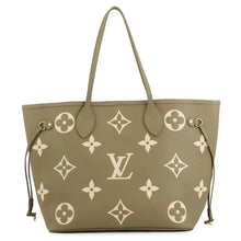 将图像加载到图库查看器中,LOUIS VUITTON Neverfull Khaki/CremeM46649 Monogram Empreinte Leather Size MM