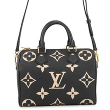 Load image into Gallery viewer, LOUIS VUITTON Speedy Bandouliere RedM58947 Bicolor Monogram Empreinte Leather Size 25