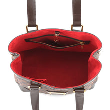 将图像加载到图库查看器中,LOUIS VUITTON Hampstead RedN51205 Damier Ebene Canvas Size PM