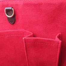 将图像加载到图库查看器中,LOUIS VUITTON Hampstead RedN51205 Damier Ebene Canvas Size PM