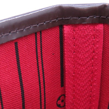 将图像加载到图库查看器中,LOUIS VUITTON Neverfull RedN51109 Damier Ebene Canvas Size PM
