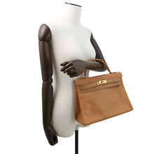 Load image into Gallery viewer, HERMES Kelly Retourne Natural Chamonix Leather Size 32