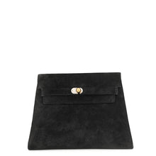 Load image into Gallery viewer, HERMES Kelly Clutch Black Doblis