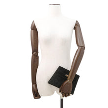 Load image into Gallery viewer, HERMES Kelly Clutch Black Doblis