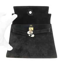 Load image into Gallery viewer, HERMES Kelly Clutch Black Doblis