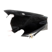 Load image into Gallery viewer, HERMES Kelly Clutch Black Doblis