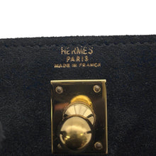 Load image into Gallery viewer, HERMES Kelly Clutch Black Doblis