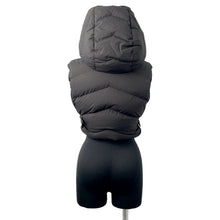 Load image into Gallery viewer, HERMES Sellier Patch Sleeveless Down Size 36 Black Polyester100%