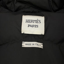 Load image into Gallery viewer, HERMES Sellier Patch Sleeveless Down Size 36 Black Polyester100%