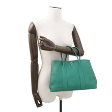 将图像加载到图库查看器中,HERMES Garden Party Vert Jade Epsom Size TPM
