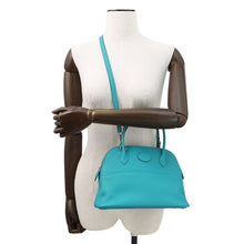 Load image into Gallery viewer, HERMES Bolide Blue Paon Swift Leather Size 27