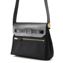 Load image into Gallery viewer, HERMES Herbag zip Black Toile Military Vache Hunter Leather Size Mini