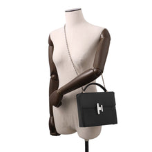Load image into Gallery viewer, HERMES Cinetic 2way Bag Black Chevre Myzore Goatskin