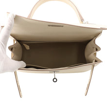 将图像加载到图库查看器中,HERMES Kelly Sellier Craie Epsom Size 28