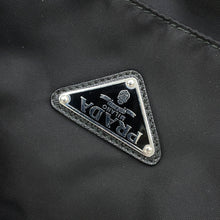 将图像加载到图库查看器中,PRADA Studded Shoulder Bag Black/White1BD118 Nylon Leather
