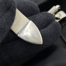 将图像加载到图库查看器中,PRADA Studded Shoulder Bag Black/White1BD118 Nylon Leather