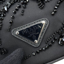 将图像加载到图库查看器中,PRADA Re-Nylon Drawstring BagBag Black1BE067 Nylon Leather Beads