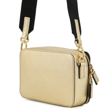 将图像加载到图库查看器中,PRADA Triangle Logo Brique Shoulder Bag Gold2VH070 Saffiano LeatherLeather