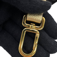 将图像加载到图库查看器中,PRADA Triangle Logo Brique Shoulder Bag Gold2VH070 Saffiano LeatherLeather