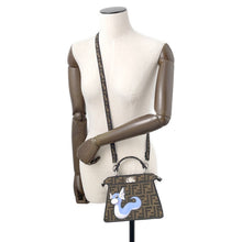 Load image into Gallery viewer, FENDI Peekaboo I See You Pokémon Collaboration Dratini Brown8BN335 Canvas Size Petit