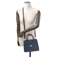 将图像加载到图库查看器中,CHANEL Neo Executive 2way Bag Black/NavyA69929 Leather Size Small