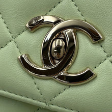 将图像加载到图库查看器中,CHANEL Trendy CC 2way Bag Light GreenA92236 Lambskin
