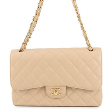 将图像加载到图库查看器中,CHANEL Matelasse ChainShoulder Bag BeigeA58600 Caviar Leather Size 30