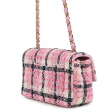 将图像加载到图库查看器中,CHANEL Matelasse Chain Shoulder Bag Pink Tweed Size 20