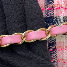 将图像加载到图库查看器中,CHANEL Matelasse Chain Shoulder Bag Pink Tweed Size 20
