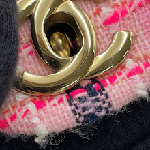 Load image into Gallery viewer, CHANEL Matelasse Chain Shoulder Bag Pink Tweed Size 20